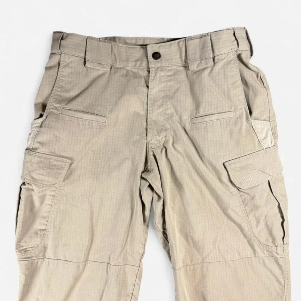 5.11 Tactical Ripstop Cargo Utility Pants Beige Size 32x32 - Picture 2 of 8